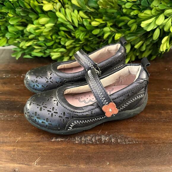Umi Fauna Toddler‎ Mary Jane Leather Shoes 8 - Picture 1 of 5
